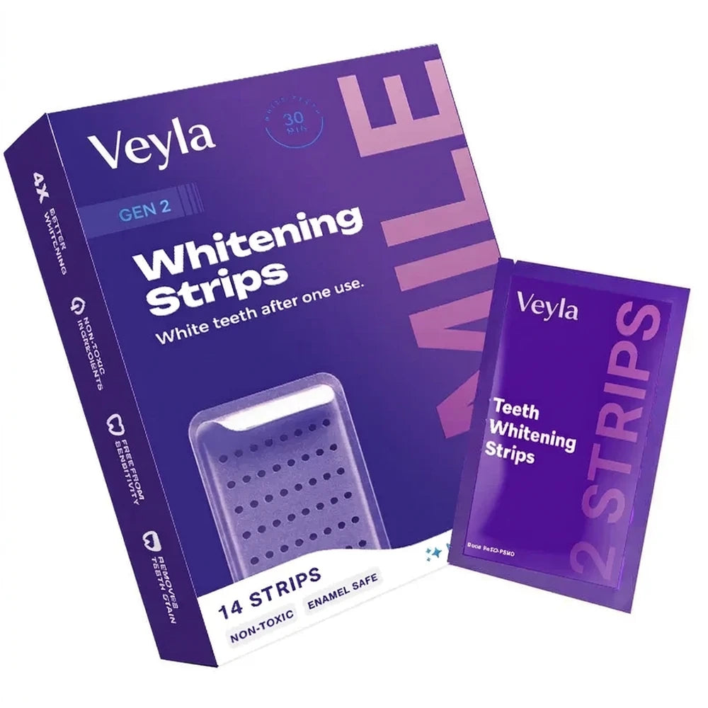 Purple Teeth Whitening Strips for Sensitive Teeth